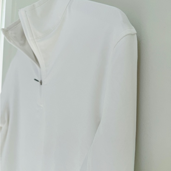 Peter Millar Men’s White 1/4 Zipper Golf Pullover Long Sleeve Shirt - Picture 2 of 6